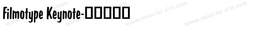 Filmotype Keynote字体转换